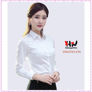 Áo áo sơ mi dài tay nữ đẹp, áo sơ mi công sở, dáng suông, chất vải mềm, thoáng mát, hàng cao cấp