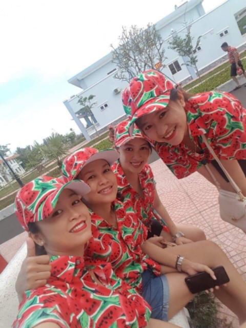 Sơ mi trái cây-dưa đỏ (ảnh thật, kèm video tự quay)