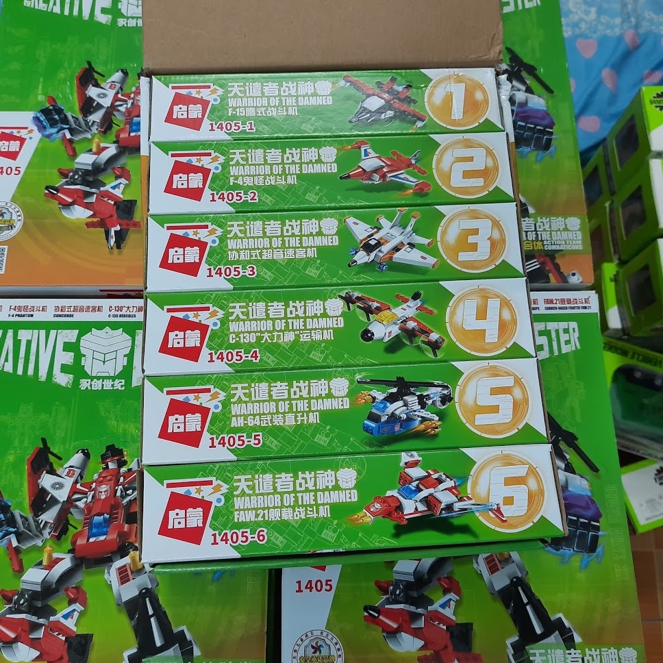 Bộ lắp ghép lego mô hình robot 6 trong 1 đồ chơi lắp ráp trẻ em