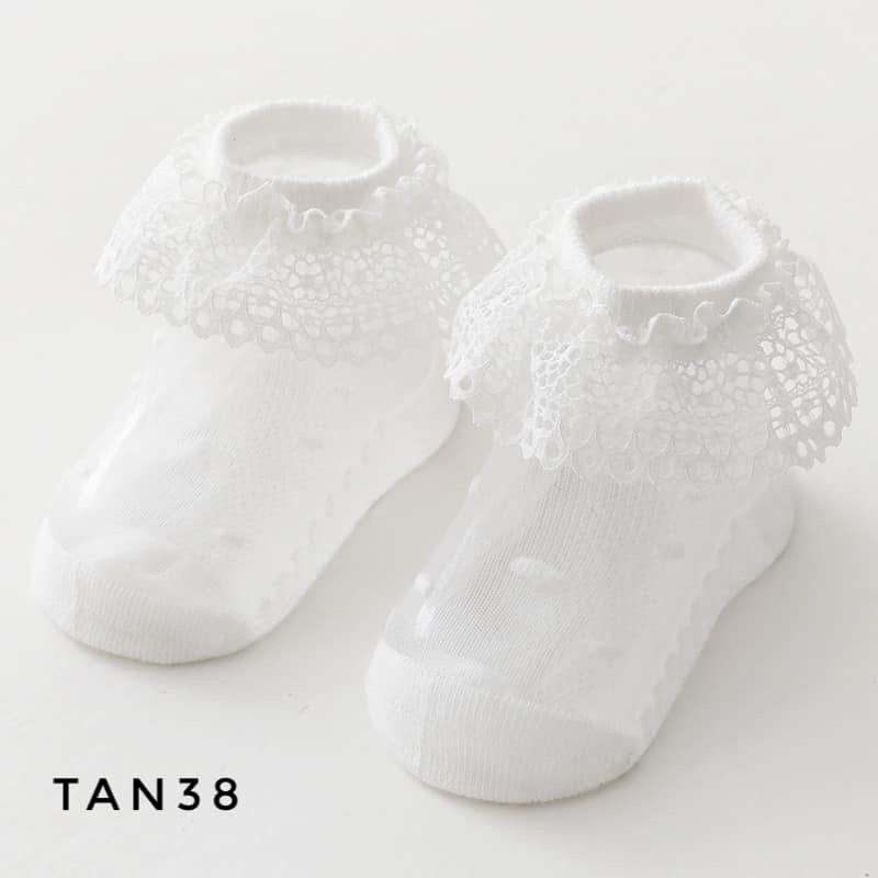 Tất lưới cổ ren cho bé TAN38