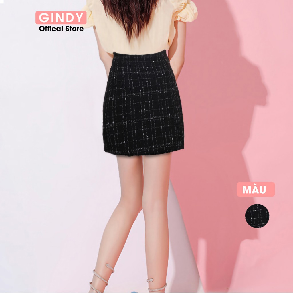 Chân Váy ngắn GINDY cúc lệch thời trang phong cách trẻ trung hàng thiết kế V20004 | BigBuy360 - bigbuy360.vn