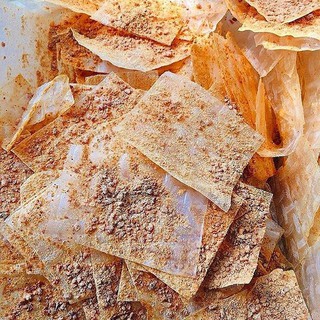 (Siêu Cay)Bánh tráng muối tỏi-siêu to khổng lồ-Bánh Tráng Xì Ke-100g (Túi Zip Xịn)