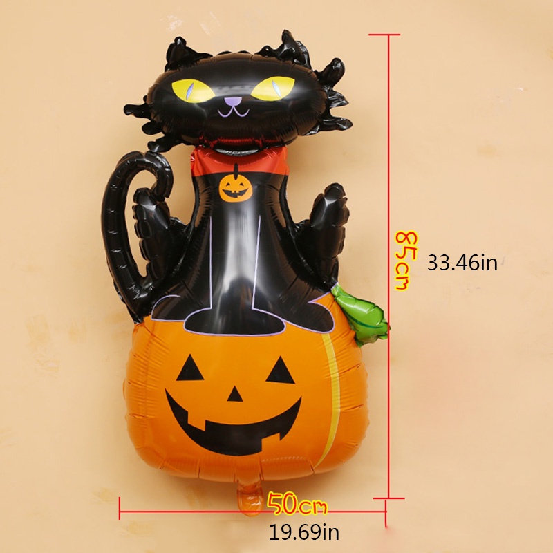 Bong bóng lá nhôm hình hoạt hình xinh xắn trang trí lễ Halloween