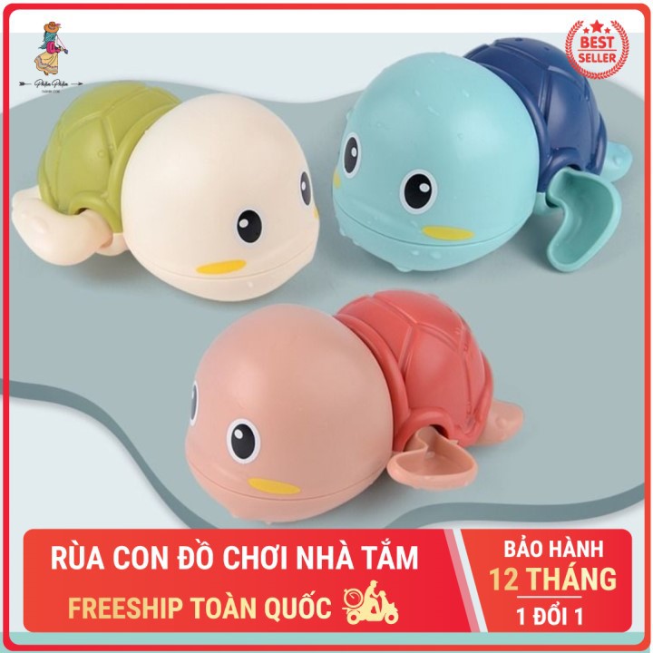 Rùa con đồ chơi nhà tắm bãi biển dễ thương lên dây cót thả nước bồn tắm cho trẻ nhỏ Phặn Phặn