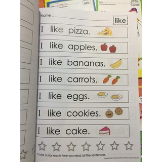 (Tặng file nghe) Bộ 4 cuốn sight words cho bé