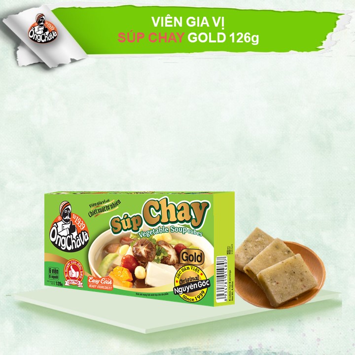 Viên Gia Vị SÚP CHAY Ông Chà Và Gold 126gr
