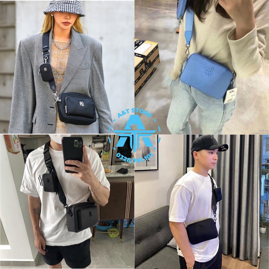 ( Chuẩn Hãng ) Túi Đeo Chéo MLB NY Nylon Ripstop Dodgers Full Tag Code