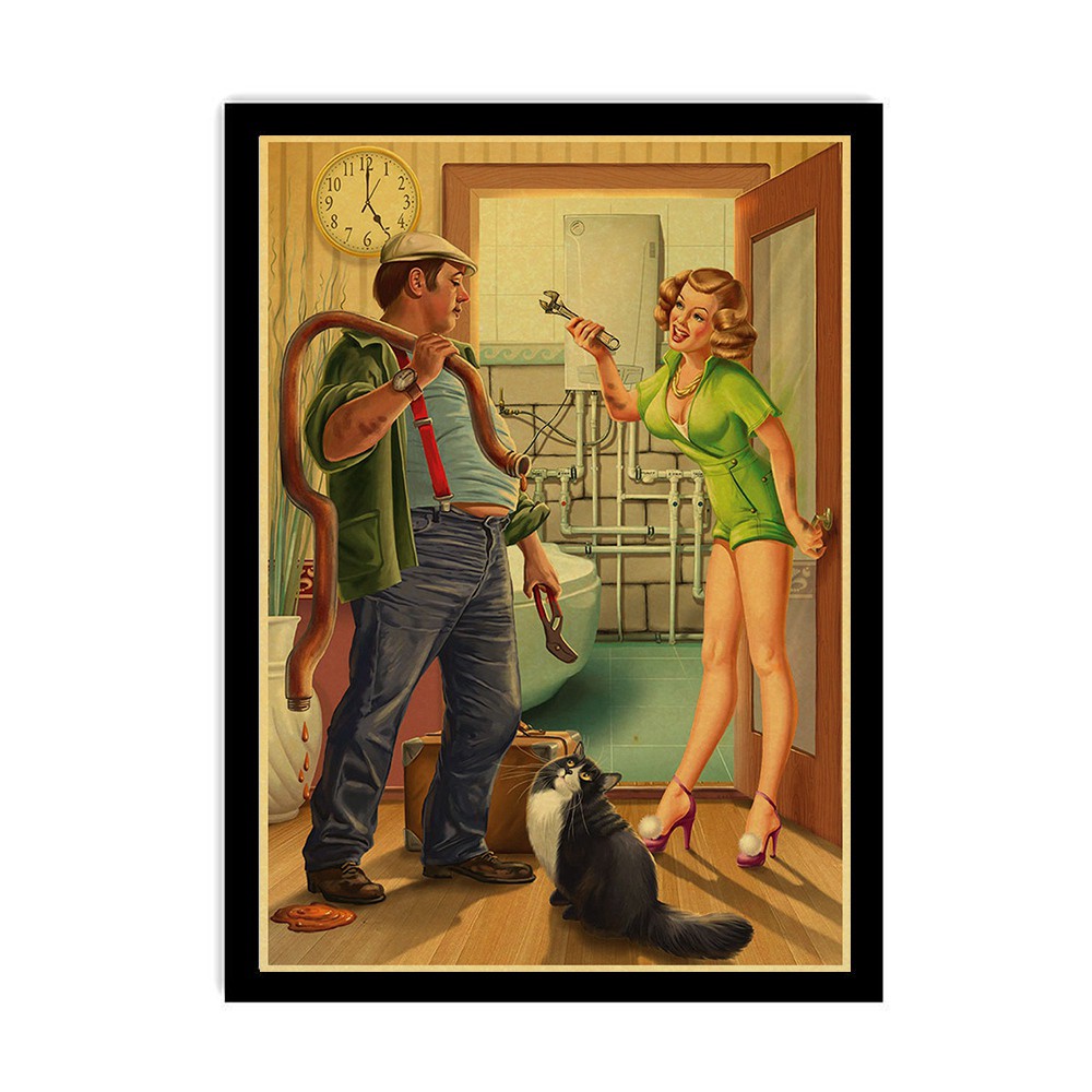 Áp Phích Dán Tường Hình Cô Gái Quyến Rũ