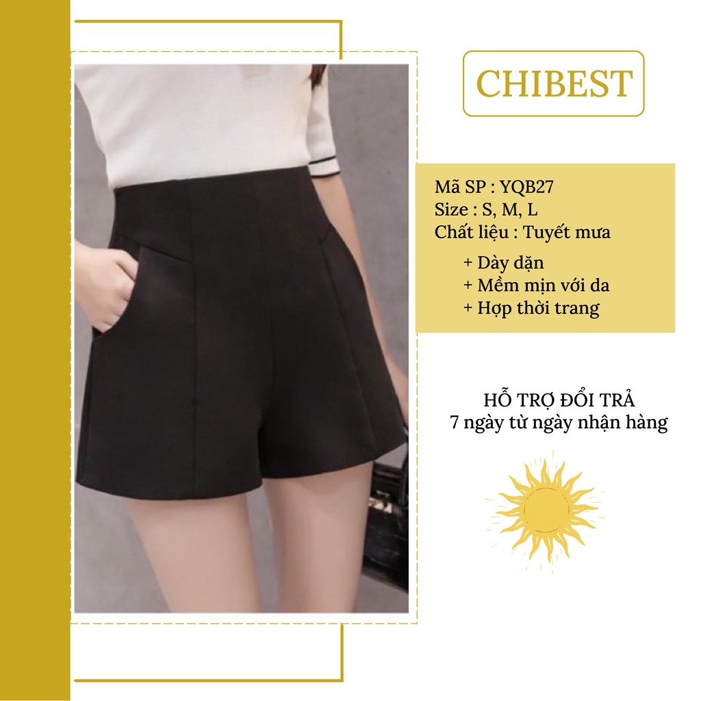 Quần short nữ TM khóa sau form siêu siêu đẹp CHIBEST YQB27