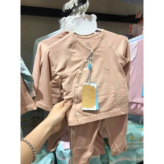 Bộ quần áo bu dài tay cài lệch