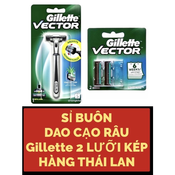 SỈ 5 BÀN DAO CẠO RÂU Gillette Vecter HÀNG CHUẨN THÁI LAN