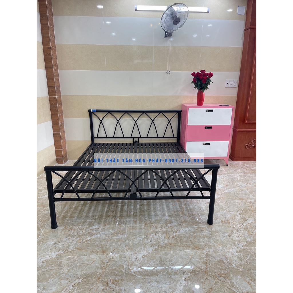 Giường sắt Tân Hóa Phát kiểu mới nhiều kích thước từ 1m đến 1m8