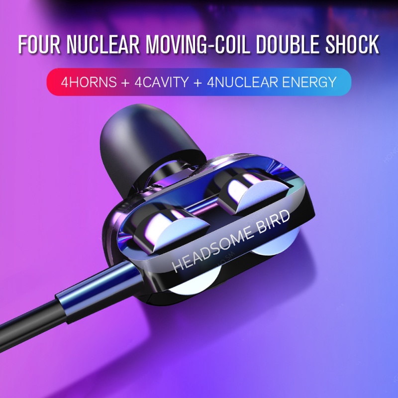 Tai Nghe Nhét Tai Có Dây Âm Thanh Siêu Trầm Cho Điện Thoại