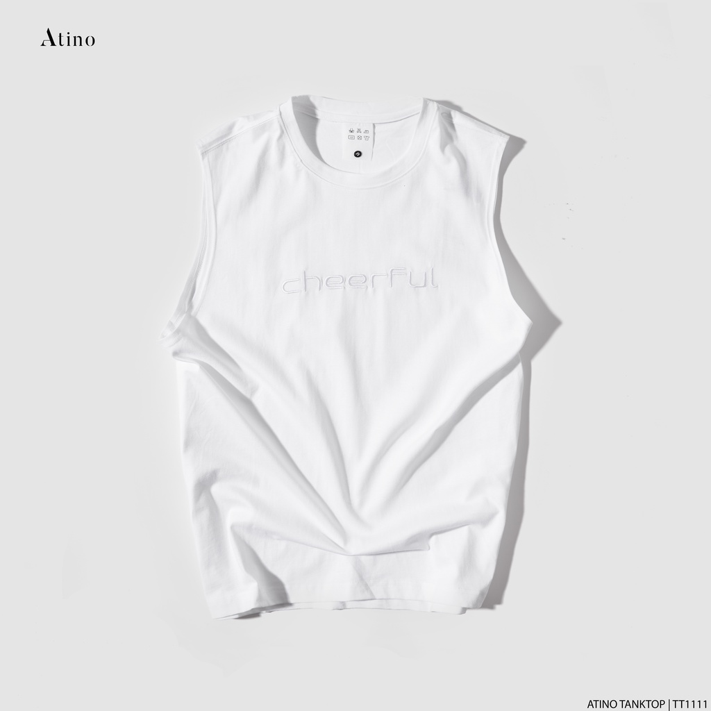 Áo Tank Top Nam CHEERFUL ATINO Chất Cotton Thoáng Mát form Regular TT1111