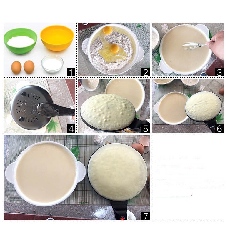 Máy làm bánh cuốn, máy làm bánh tráng đa năng - Chảo điện làm bánh crepe siêu chống dính