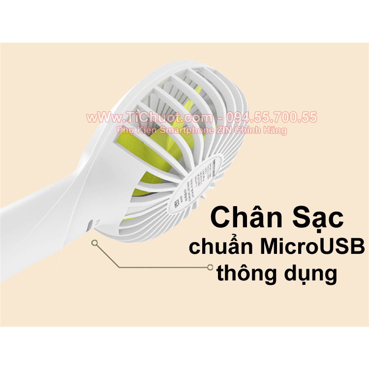 [Chính Hãng] Quạt Sạc Cầm Tay Mini Funlab 01 2500mAh Siêu êm Quạt Siêu Lâu