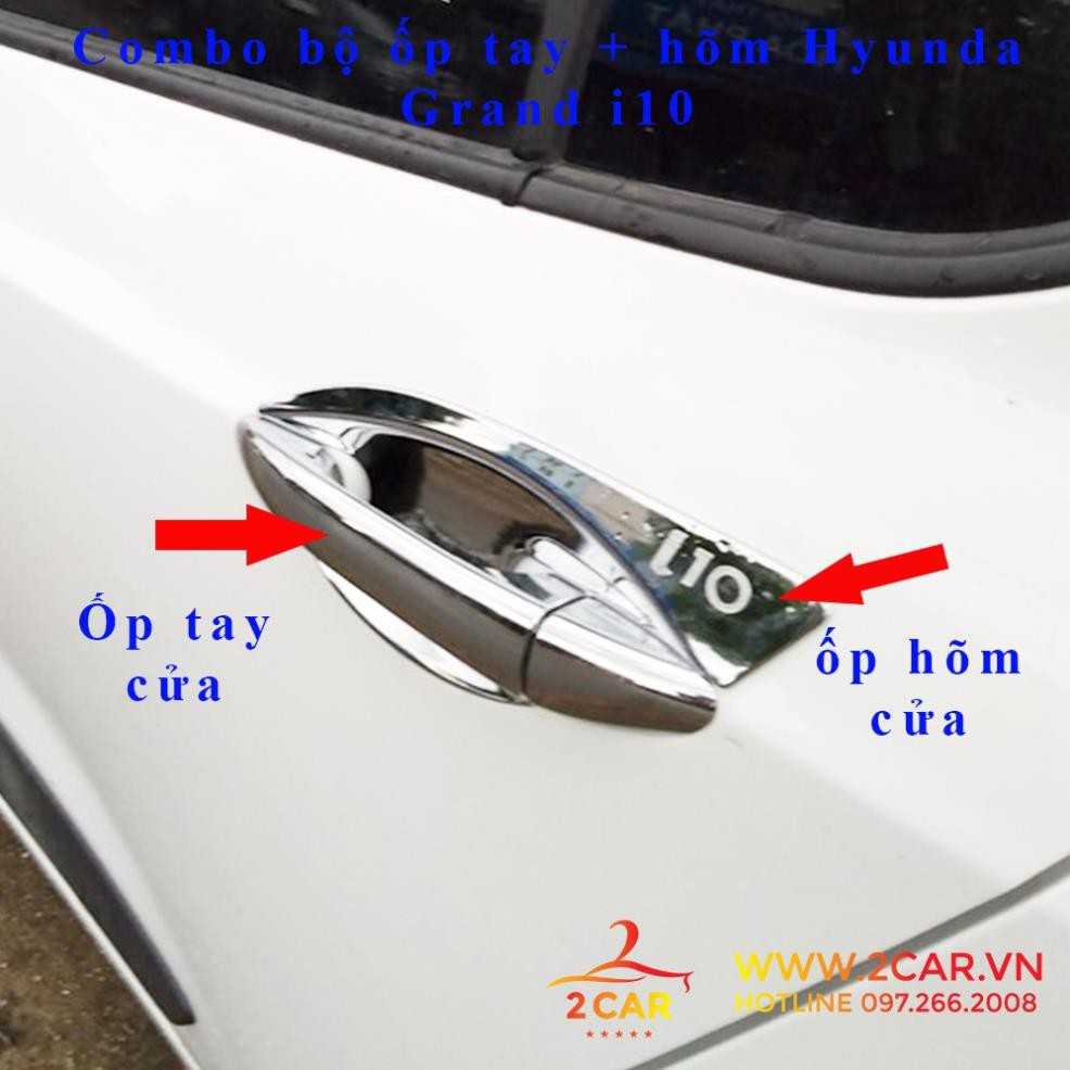 Ốp tay nắm cửa xe Hyundai Grand i10 hatback 2014-2019