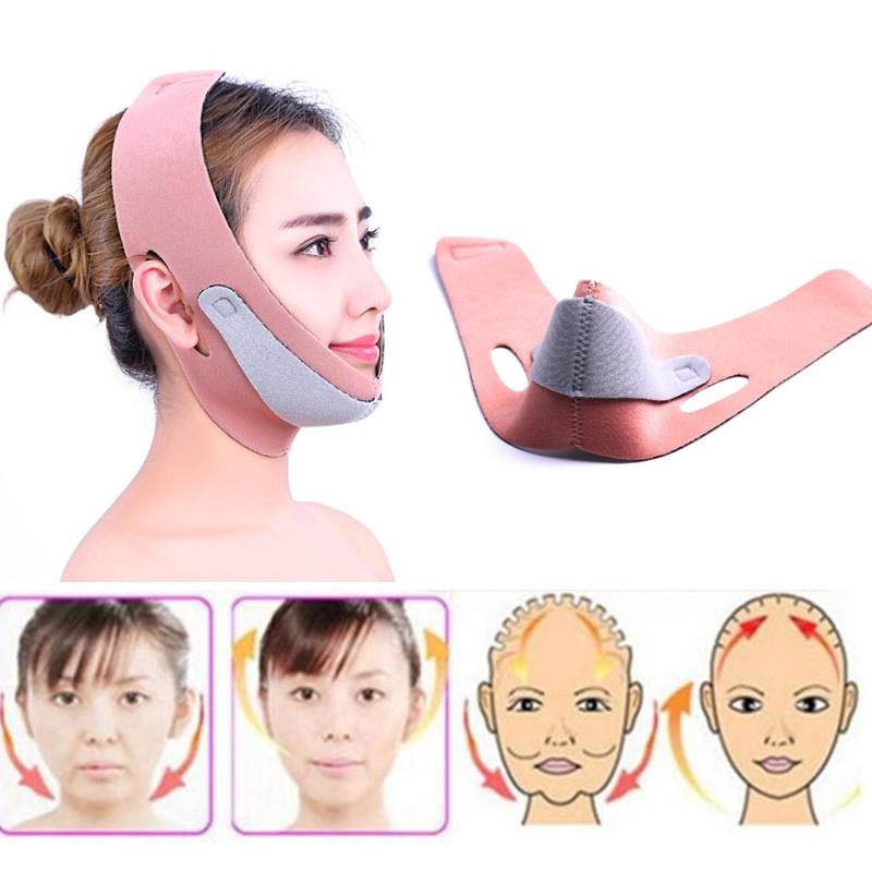 Mặt nạ dây năng cằm và mặt 3D chống nếp nhăn làm đẹp tạo V-line cho nữ