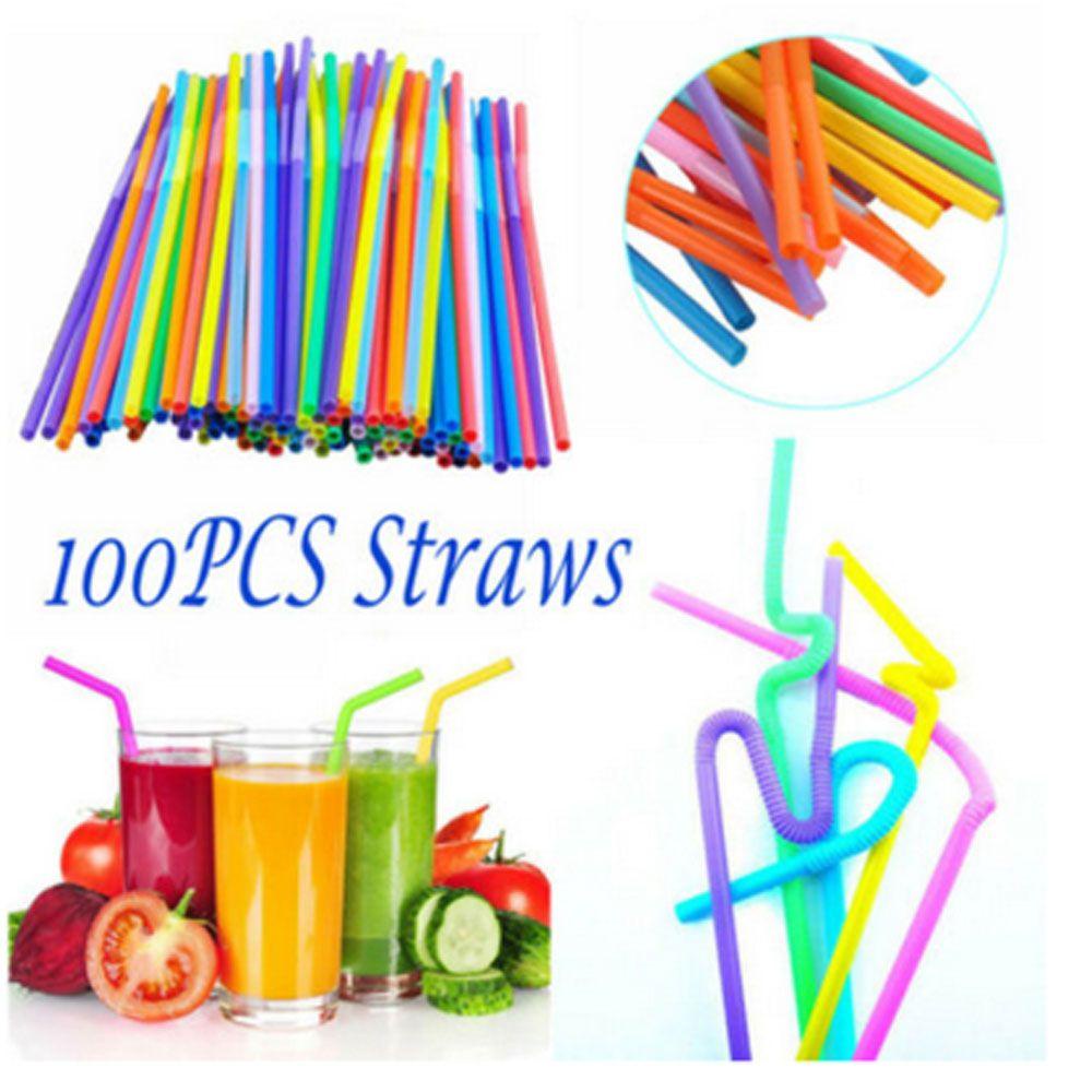 Ống Hút Cong Bằng DAPHS Dùng Một Lần Trang Trí Tiệc Cocktail / Nhà Bếp