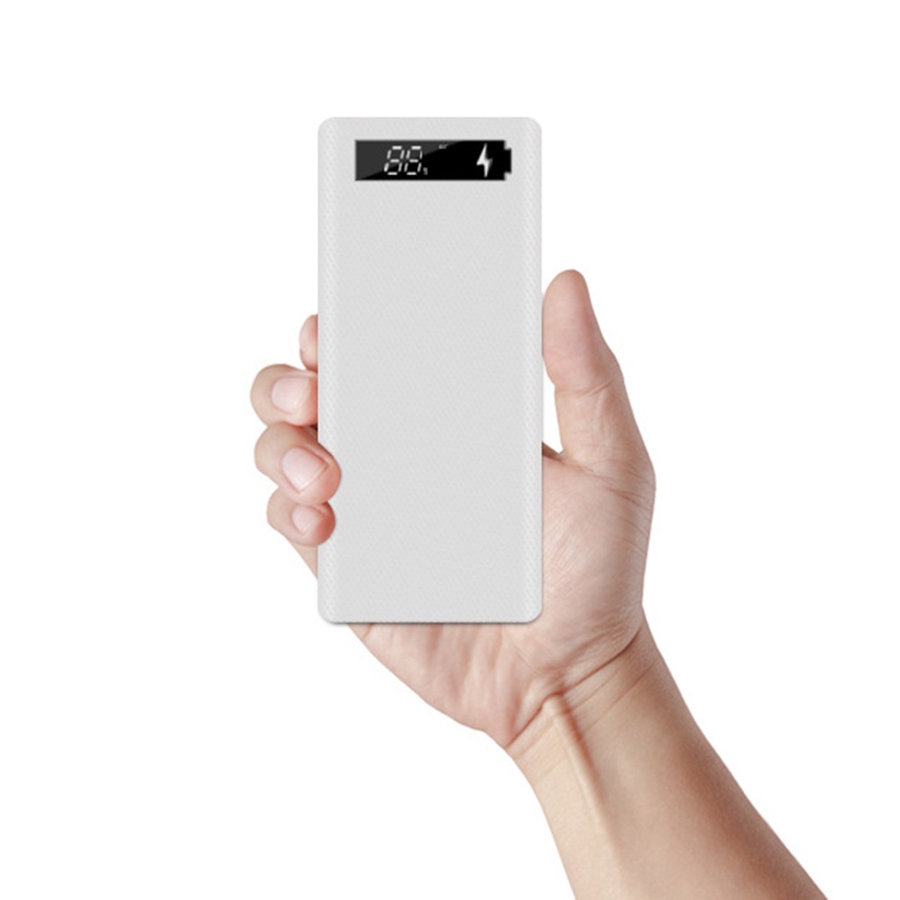 Vỏ Pin Sạc Dự Phòng Micro USB Type-C 18650 Màn Hình LCD DIY Ốp