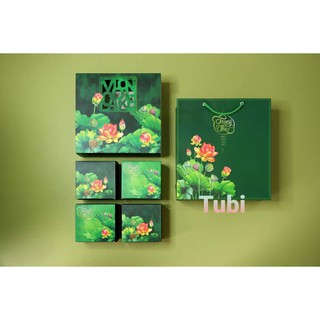 HỘP ĐỰNG BÁNH TRUNG THU 2021 _ hƯƠNG SEN 4 BÁNH