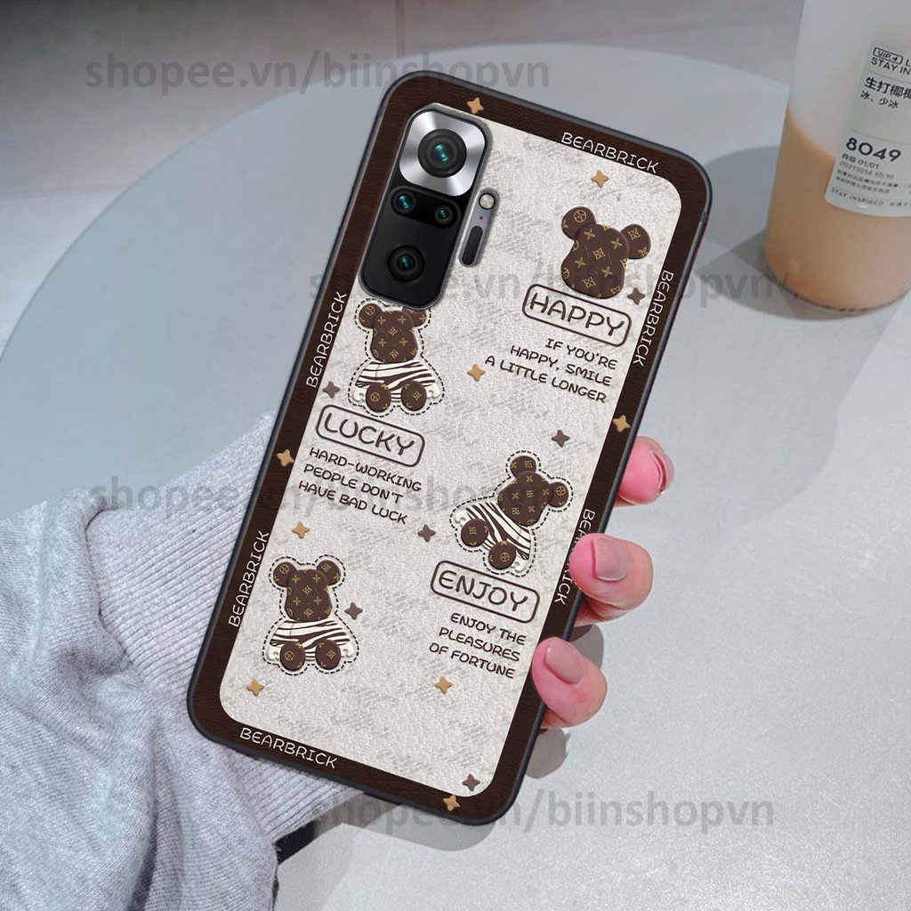 Ốp Xiaomi Redmi Note 10 / Note 10 Pro hình gấu bear brick đẹp độc lạ, thời trang, cá tính