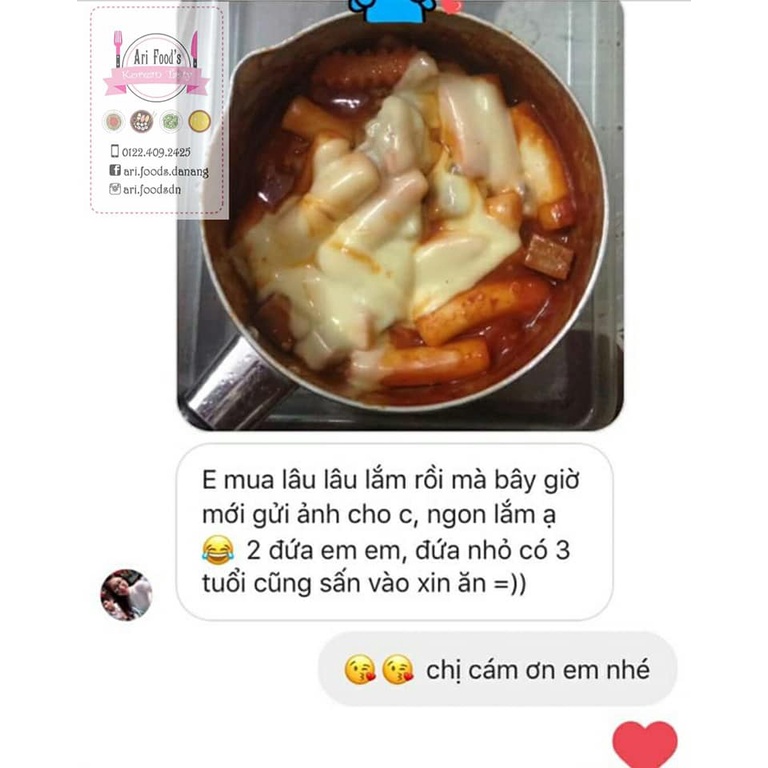 Tokbokki Truyền Thống 500gram Không Kèm Sốt