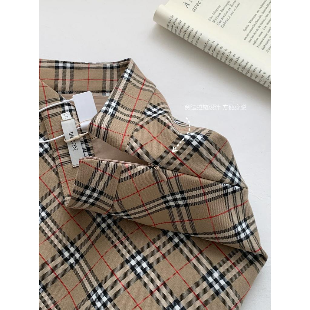 Chân Váy Sọc Ca Rô Dáng a Lưng Cao Thời Trang Sành Điệu 68428