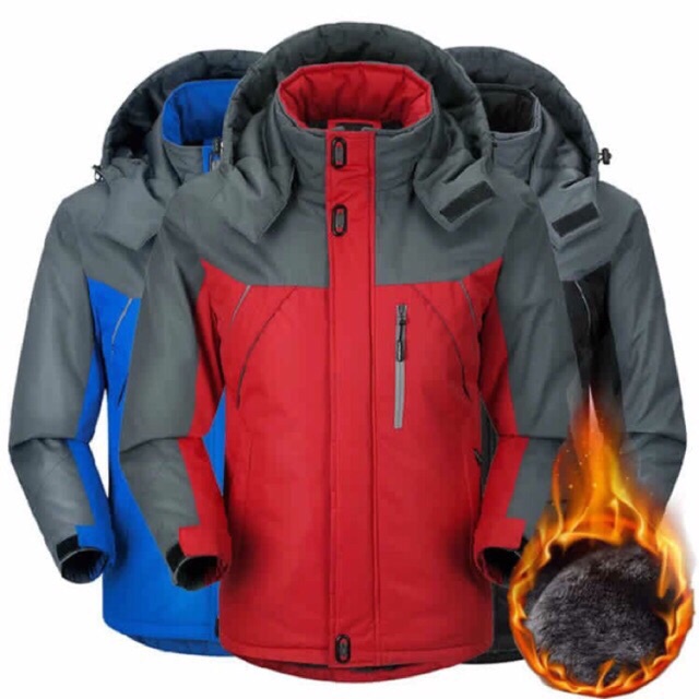 Áo gió lót lông nỉ siêu ấm, chống thấm nước, áo khoác nam nữ 3 lớp