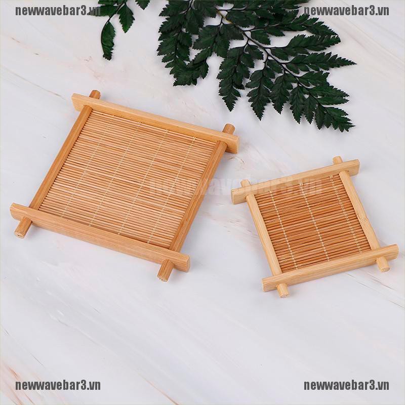 Set 1 Đế Lót Ly Bằng Tre Độc Đáo Tiện Dụng