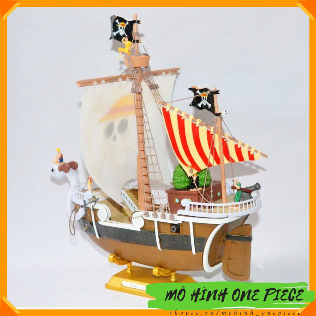 [Mã MOHITOY giảm 10% tối đa 150k] Mô hình Tàu Thousand Sunny [Cỡ lớn] nhựa PVC cao cấp - cao 28 cm