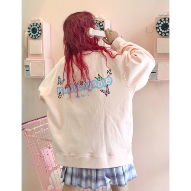 ÁO JACKET BUTTERFLY MÀU HỒNG BY REE,