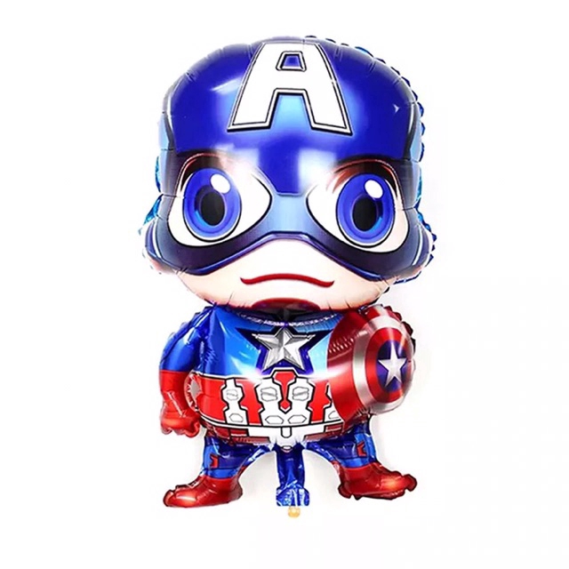 Bong bóng hình Avenger Iron Man / Captain America / Spiderman dùng cho trang trí tiệc dễ thương
