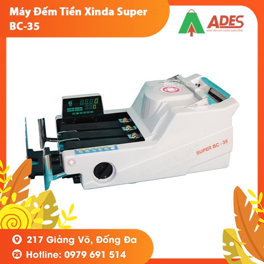 Máy đếm tiền Xinda BC-35 với 3 băng trải dài - Hàng mới 2021