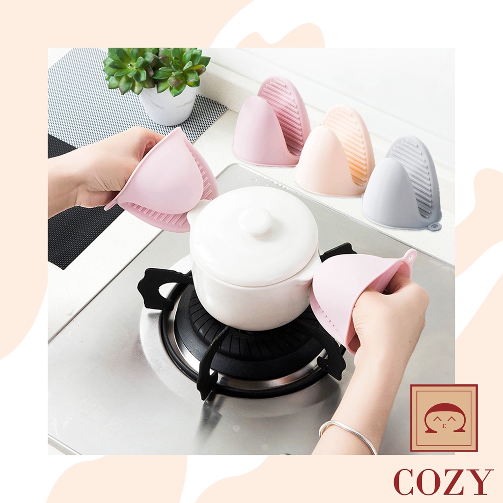 Găng tay cách nhiệt, bắt bếp, lò vi sóng, chất liệu silicone