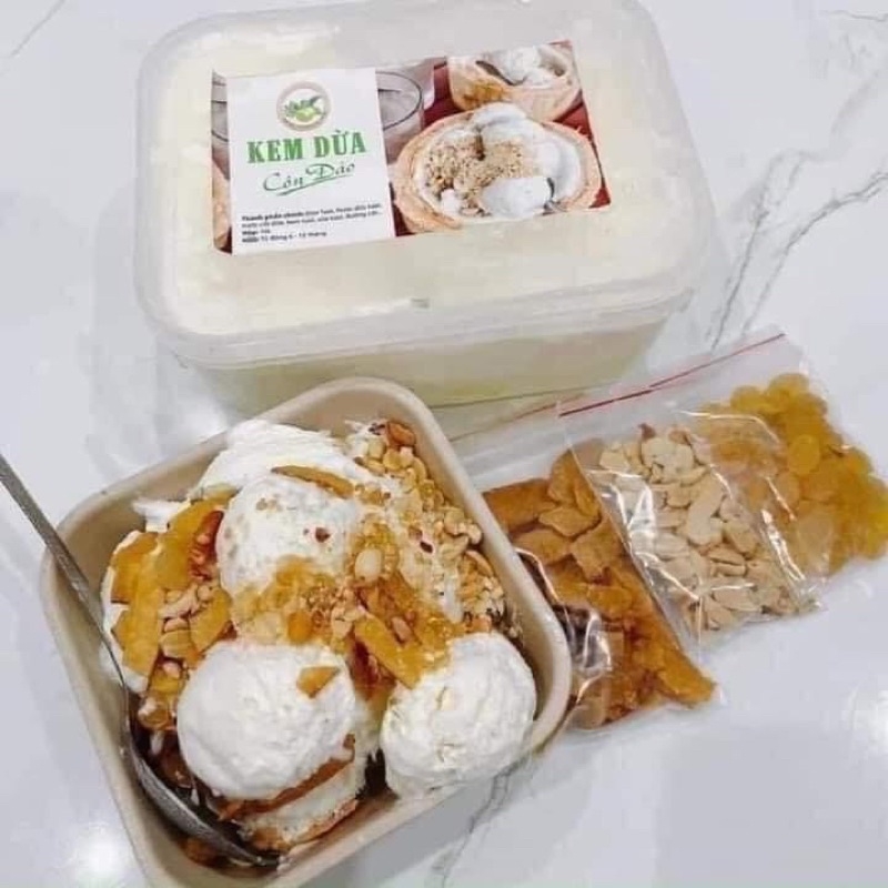 Kem dừa côn đảo hộp 1000ml (giao tphcm)