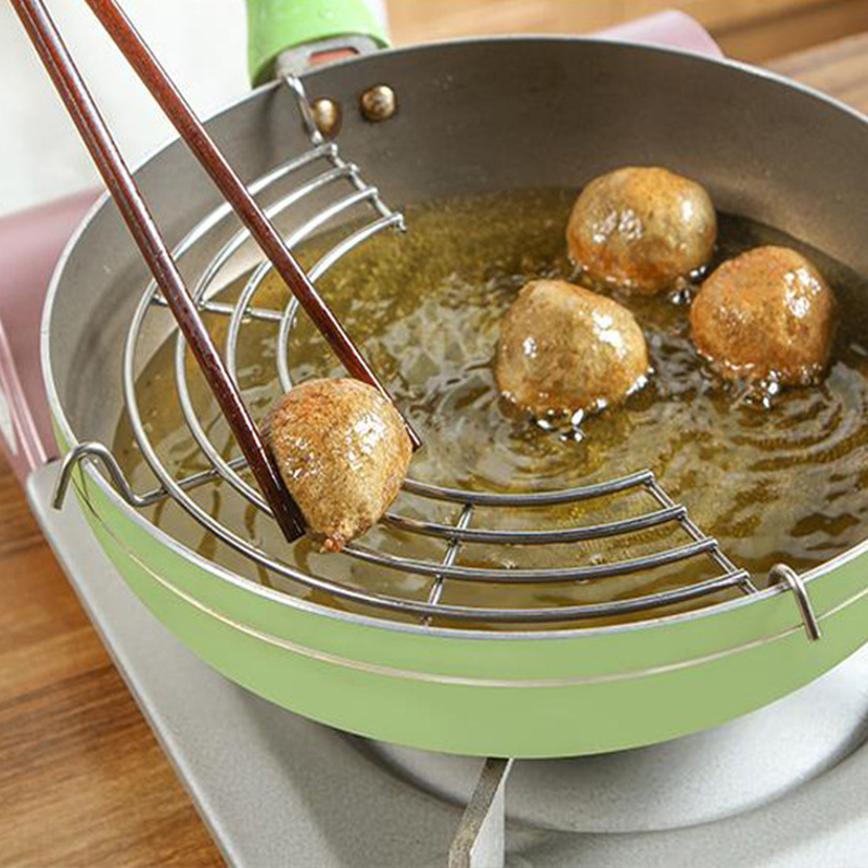 Khung Phơi Ráo Dầu Bằng Thép Không Gỉ Tiện Lợi Cho Nhà Bếp HOUSEEKER