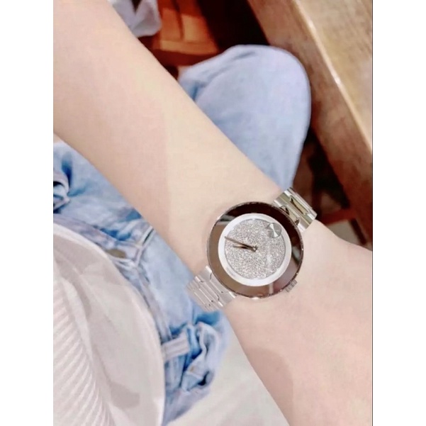 💃⌚️Đồng Hồ Nữ MOVADO Bold 3600567 Siver Glitz Dial Watch 32cm — Phong cách, thanh lịch và sang chảnh