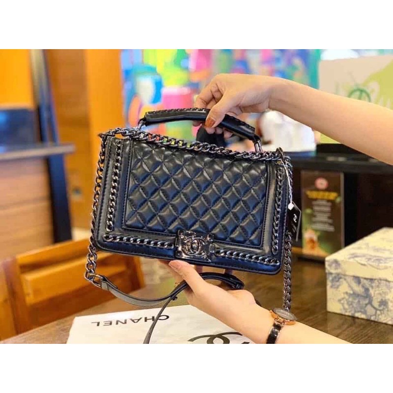 Túi ô trám viền xích size 20 và 25 | BigBuy360 - bigbuy360.vn