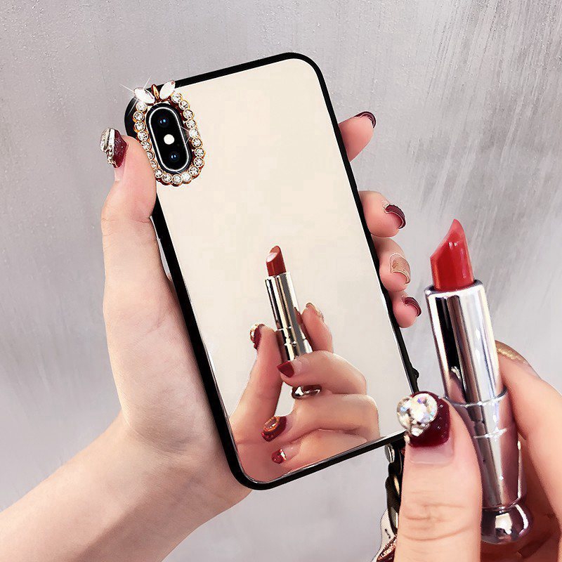 IPhone 6 7 8 Plus X XS XR XS Max Bling Mirror phone case