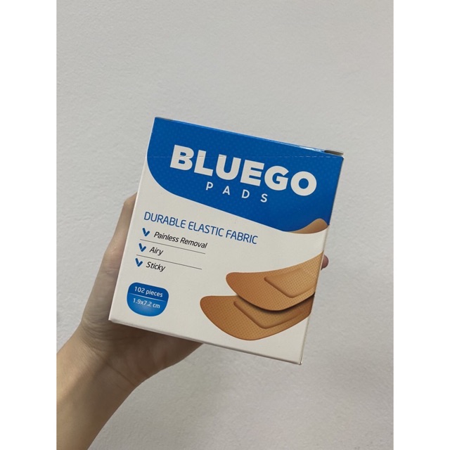 Băng gạc cá nhân Bluego hộp 102 miếng