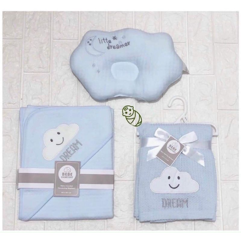 Ủ choàng - gối lõm - chăn lưới bebe comfort cho bé sơ sinh