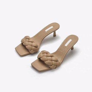 [ Order- Sẵn be 37] Guốc zara quai dây đan đế 6cm