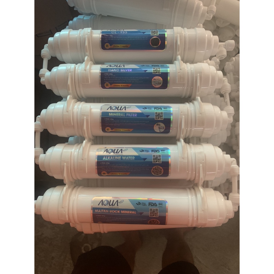 Bộ tạo khoáng máy lọc nước RO - Quả lọc số 5-6-7-8-9 AQUA