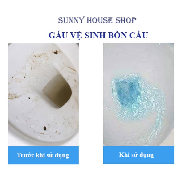 Gấu Vệ Sinh Bồn Cầu - Thơm mát - Diệt Khuẩn