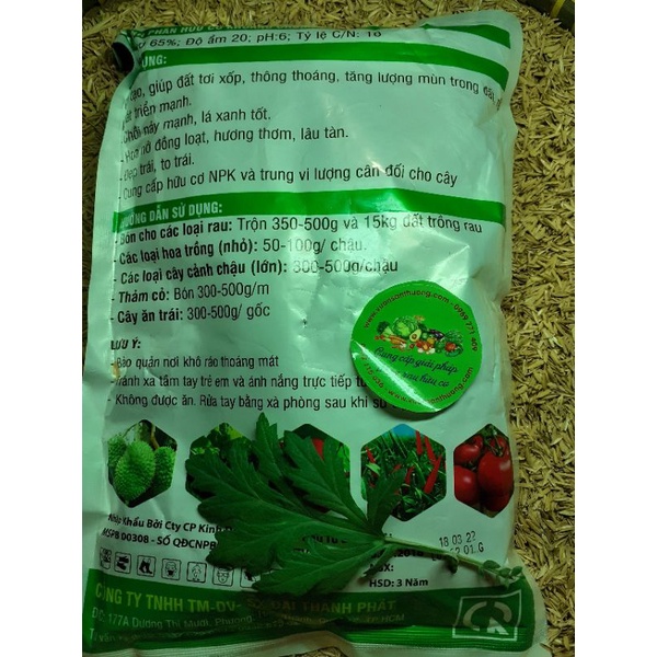 1kg Phân Bón Hữu Cơ Nhật Bản Sumo Organic 4-3-3 65OM Bón Hoa, Cây Cảnh, Rau, Củ Quả