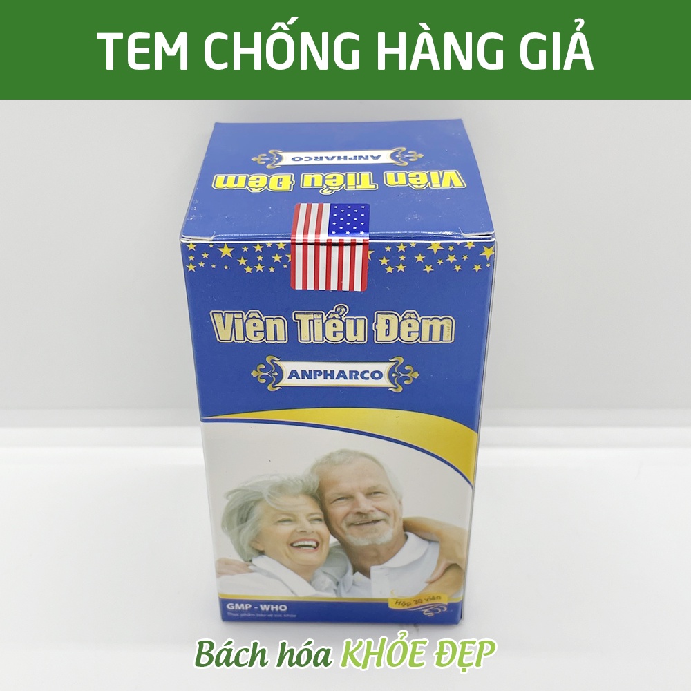 Viên uống bổ thận giảm tiểu đêm, tiểu buốt, tiểu nhiều lần do thận yếu - 30 viên [Viên Tiểu Đêm Xanh]