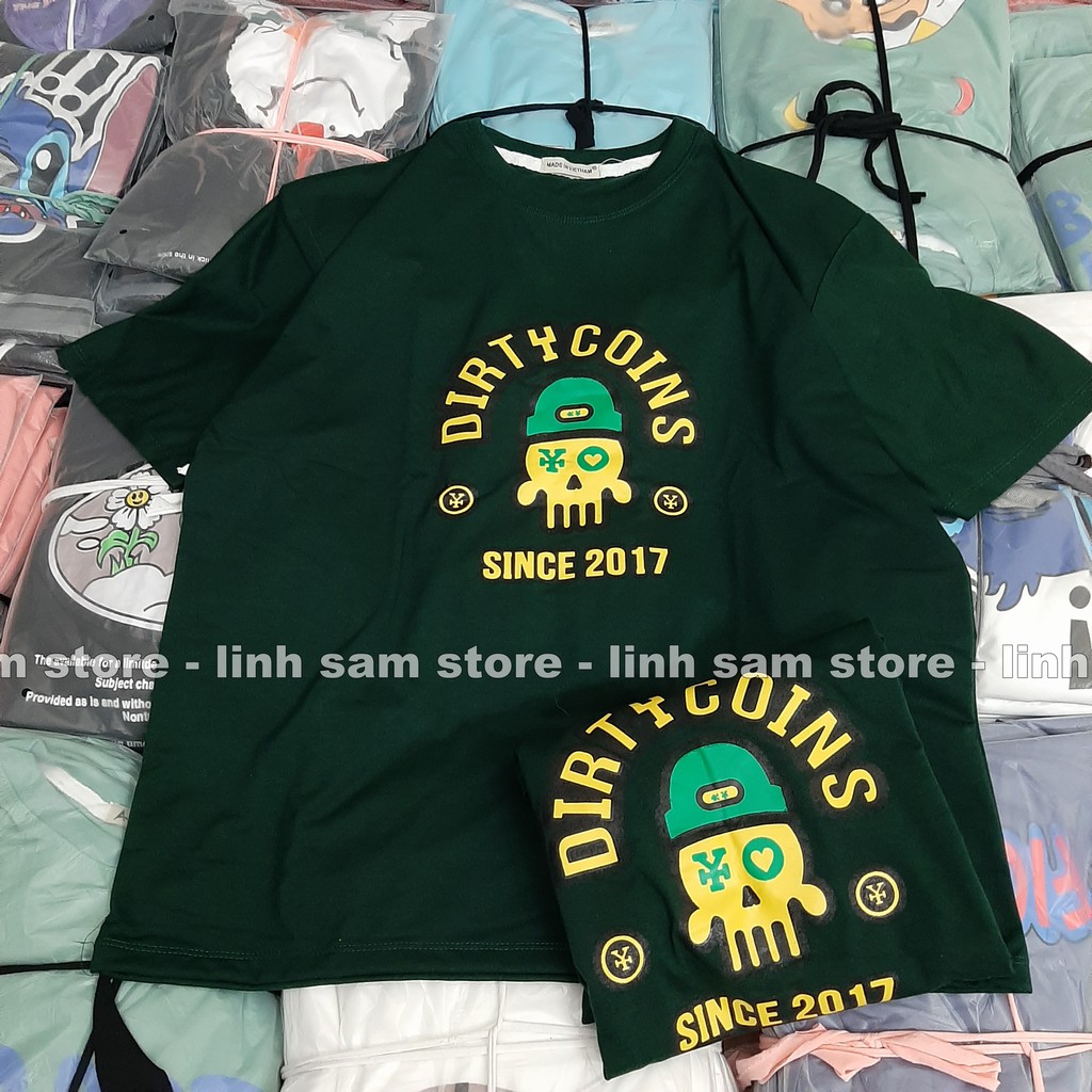 Áo thun in tay lỡ nữ freesize phông form rộng dáng Unisex - Ulzzang mặc cặp, nhóm, lớp chữ COIN ĐẦU LÂU | BigBuy360 - bigbuy360.vn