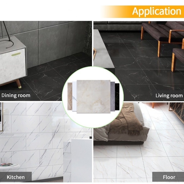 Miếng Dán Sàn Nhà Bằng PVC Họa Tiết Vân Đá 3D Độc Đáo Kích Thước 30*30cm Chống Thấm Nước Tiện Dụng Trang Trí Nhà Cửa DIY