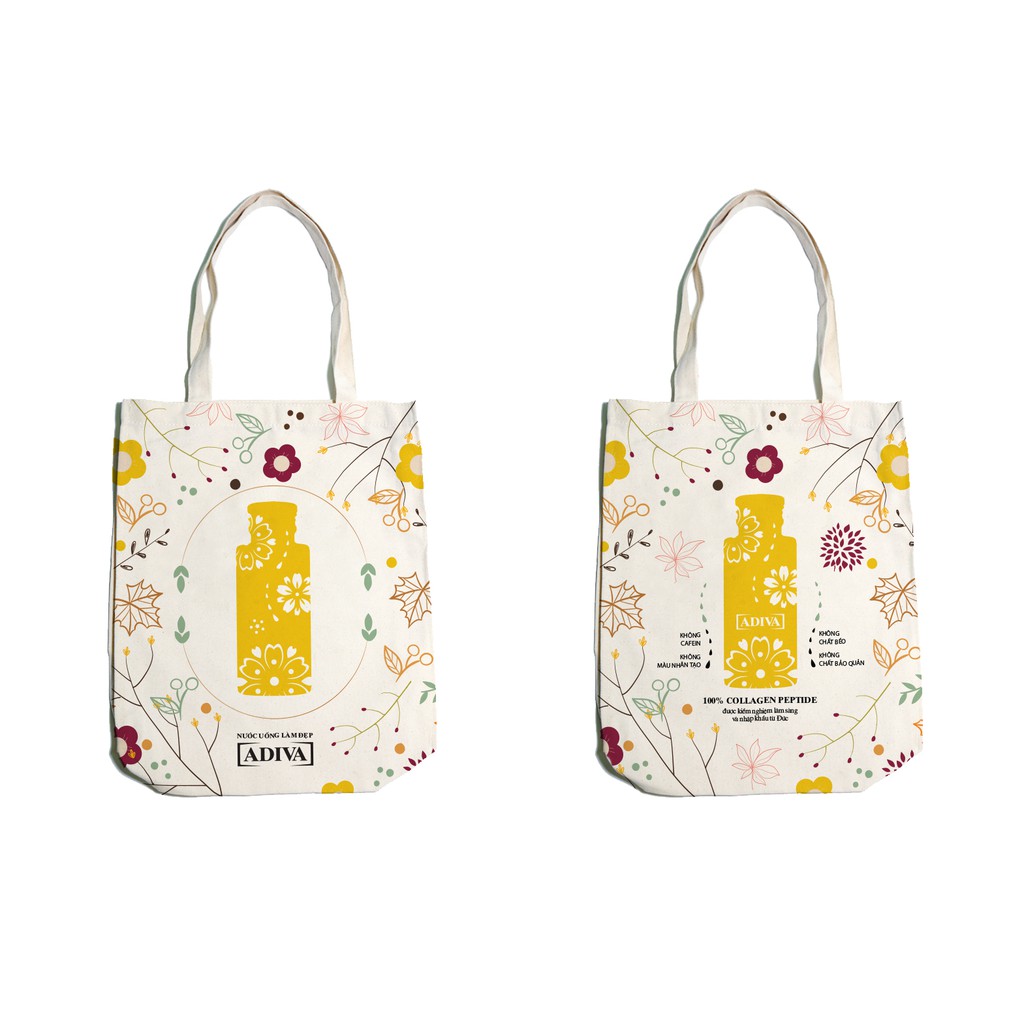 Túi Tote ADIVA vải canvas xinh xắn